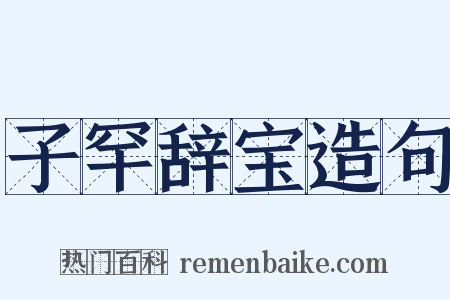 子罕辞宝造句是什么意思的图片